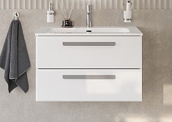 BelBagno Мебель для ванной Eco Cer-N 80 CZR-8073-80 bianco opaco ручки серые – фотография-3
