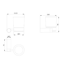 Raiber Стакан Graceful RPG-80007 матовое золото – фотография-3