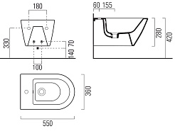 GSI Биде подвесное KUBE X 9465111 – фотография-2