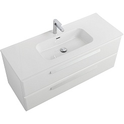 BelBagno Мебель для ванной Eco Cer-N 120 CZR-8095-120 bianco lucido ручки сатин – фотография-4