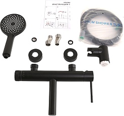 Cezares Смеситель для вынны с душем Relax RELAX-VD-NOP черный матовый – фотография-5