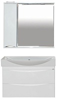 Misty Мебель для ванной Элвис 85 L подвесная белая