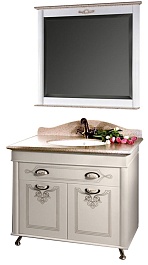 Водолей Мебель для ванной "Изабель 90" F-3 серая – фотография-1