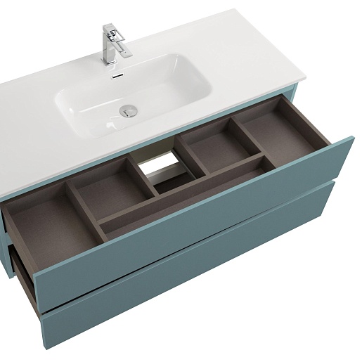 BelBagno Тумба под раковину Kraft 120 подвесная Голубой матовый – фотография-6