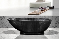 Frank Акриловая ванна 180х85 F181 обсидиан – фотография-2