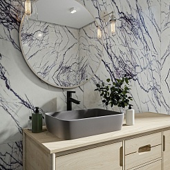 Teymi Раковина накладная Helmi 50 T50292 графит матовый – фотография-8