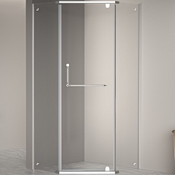 RGW Душевой уголок Passage PA-081 90x90 профиль хром стекло прозрачное – фотография-1