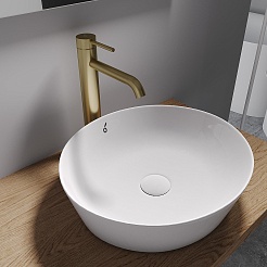 Oliveeka Смеситель для раковины Y OL-88239017-BG золотой матовый – фотография-2