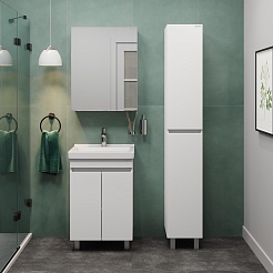 Onika Тумба с раковиной Милтон 55 белая – фотография-7