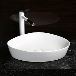 Ceruttispa Раковина накладная 50 CR0021C белая – фотография-4