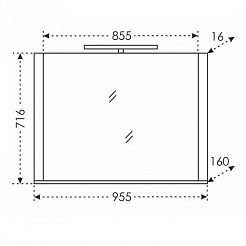 СанТа Зеркало Калипсо 100 117006 – фотография-2