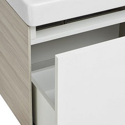 Акватон Мебель для ванной Асти 70 ясень шимо/белая – фотография-6