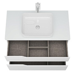 Owl 1975 Мебель для ванной Hella Cristal 100 белый лак – фотография-9