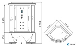 Erlit Душевая кабина ER 4335T-W3 – фотография-2