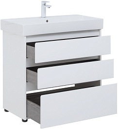 Aquanet Мебель для ванной Nova Lite 85 белая глянцевая – фотография-6