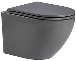 WeltWasser Унитаз подвесной MERZBACH 043 MT-GR серый – фотография-1