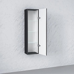 Jorno Шкаф пенал Stone 120 подвесной антрацит Stn.04.120/P/A/JR – фотография-2