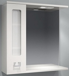 Какса-а Зеркальный шкаф Витраж 80 L – фотография-1