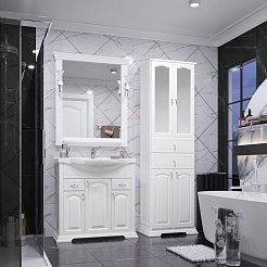 Opadiris Тумба с раковиной Риспекто 85 белая 1.WH11.0.265 – фотография-4