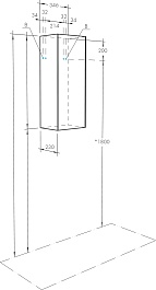 Акватон Шкаф подвесной Асти 35 белый – фотография-8