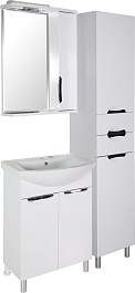 ASB-Mebel Мебель для ванной Мессина 60/2 белая – фотография-3
