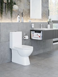 Sanita Luxe Унитаз-компакт Quadro DP Slim с микролифтом – фотография-5