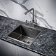 Milacio Мойка кухонная Denia 44 Steel вороненая сталь – фотография-12