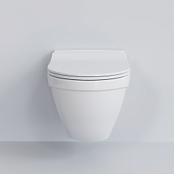 Ambassador Сиденье для унитаза Nord тонкое белое – фотография-3