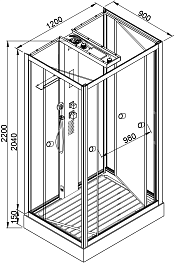 DTO Душевая кабина Z122 Espoo – фотография-24
