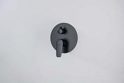 Aquatek Смеситель для душа и ванны Бетта AQ1147MB матовый черный – фотография-2