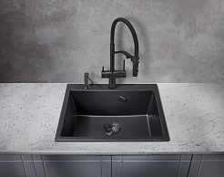 Milacio Смеситель для кухни Ultra MCU.557.TB total black – фотография-4