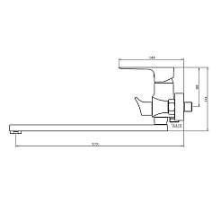 Raiber Смеситель для ванны R0061 – фотография-3