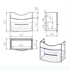 Alvaro Banos Тумба с раковиной Carino 65 – фотография-8