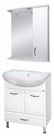 Misty Мебель для ванной Уют 60 R с нижним ящиком белая – фото, картинка, фотография-1