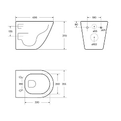 BelBagno Унитаз подвесной Sfera-r BB046CHR/SC – фотография-12