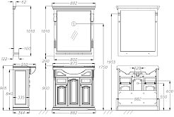 Opadiris Тумба с раковиной Риспекто 85 белая 1.WH11.0.265 – фотография-3