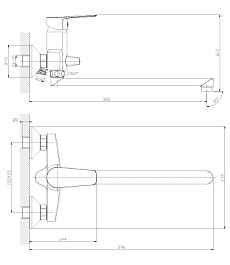 Rossinka Смеситель универсальный S35-33 – фотография-2