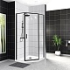 BelBagno Душевой уголок Uno 90/90 UNO-195-P-1-90-C-NERO стекло прозрачное – фотография-6