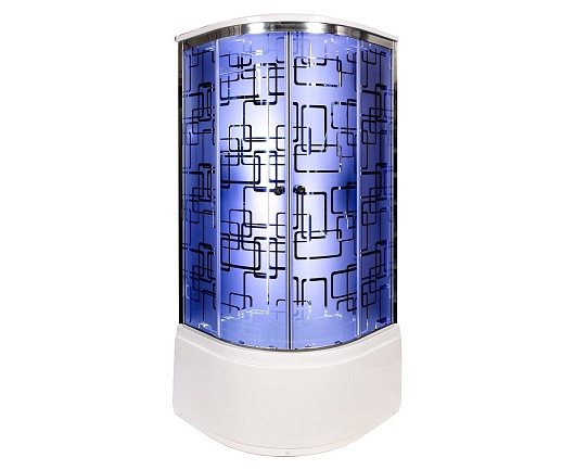 DTO Душевая кабина BМ4510 LED BLACK – фотография-12