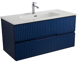 Cezares Тумба с раковиной Duet-N 100 подвесная sapfiro – фотография-1