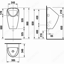 Jika Писсуар Golem 4307.0 с сенсорным управлением – фотография-6