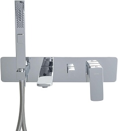 Allen Brau Смеситель для ванны с душем Infinity 5.21007-00 (с внутренней частью) хром – фотография-4