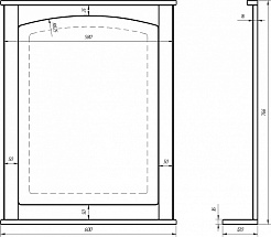 Dreja Зеркало Antia 65 капучино – фотография-3