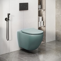 Grossman Унитаз подвесной Color GR-4411MNMS мятный матовый – фотография-7