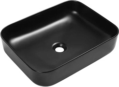 SantiLine Раковина накладная 48 SL-1010MB черная матовая – фотография-1