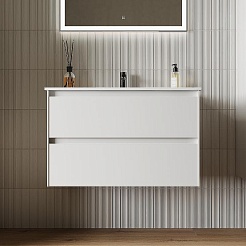 Sancos Тумба под раковину Cento 80 белый глянец – фотография-2