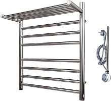 Point Полотенцесушитель электрический П7 500x600 PN10156SPE с полкой хром