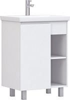 Vigo Тумба c раковиной Milos 600-1-0 белая матовая