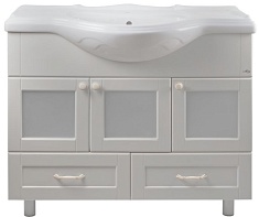 Misty Тумба для умывальника Латте 105 бежевый эмаль