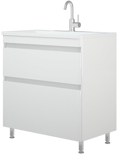 Corozo Мебель для ванной Алабама 80 Z2 белая – фотография-4